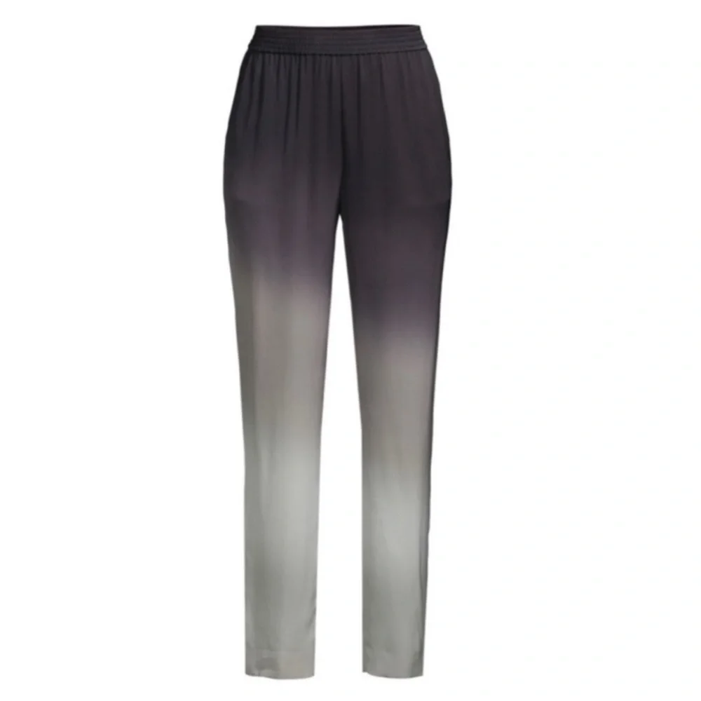 Kobi Halperin Jordi Ombre Silky Straight Leg Cropped Pull On Dress Pant Trouser - Picture 6 of 9